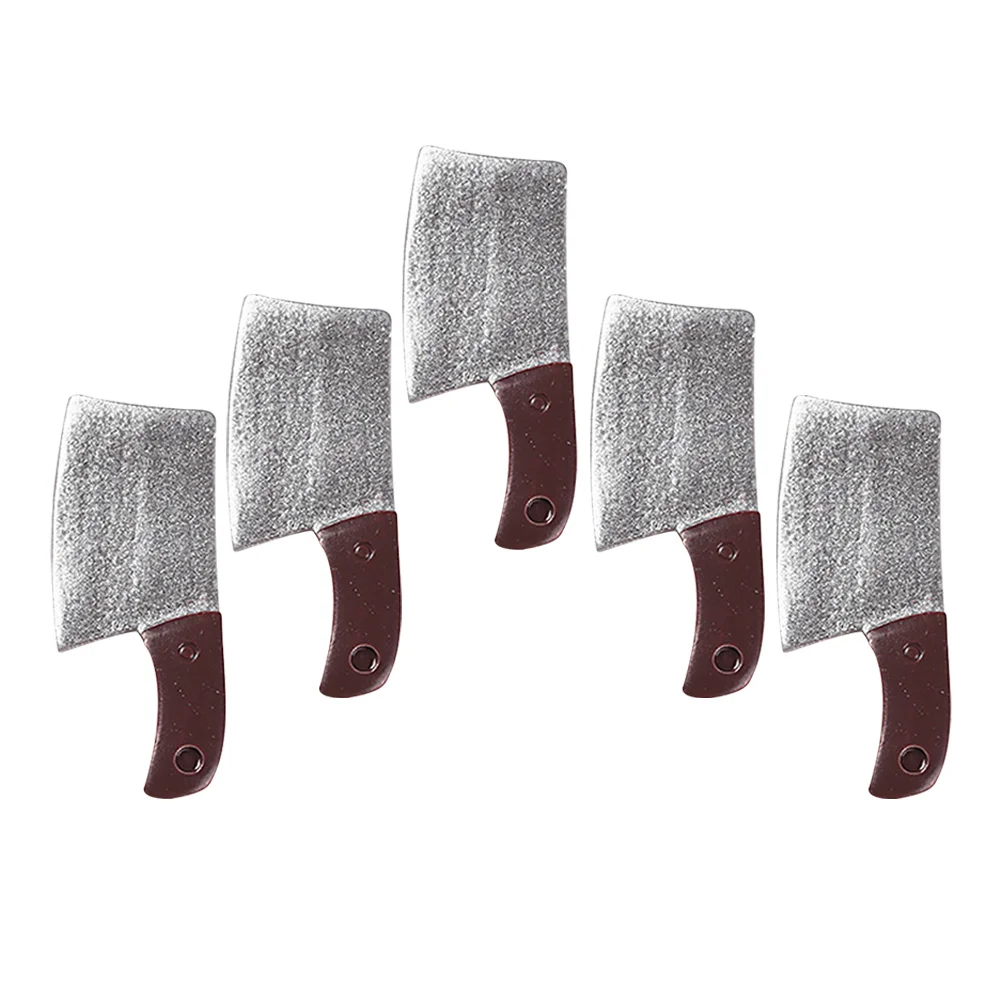

5pcs Miniature Kitchen Cutters Smooth Edges Resin Mini House Cutlery House Accessories Pretend Play Utensils Micro Landscape