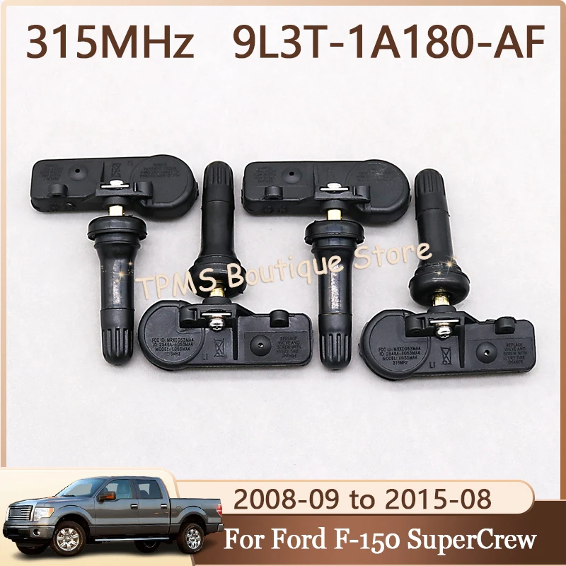 

Датчик давления в шинах TPMS 9L3T-1A180-AF для Ford F-150 SuperCrew Taurus Lincoln Town Car Mercury Mariner 4 шт., 315 МГц, датчик шин