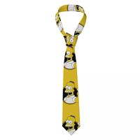 Personalized The S-Simpsones Homer Neck Ties Men Formal Silk Wedding Neckties