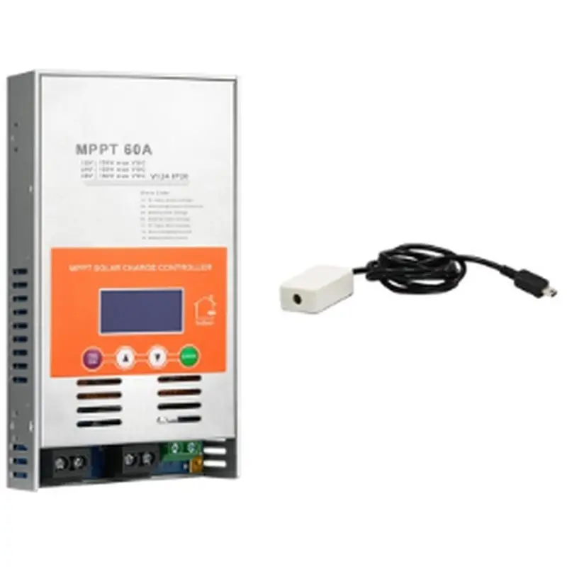 [B24B!】 Automatic Recognition 60A 12V/24V/48V MPPT Maximum Power Tracking Solar Controller V124 With Wifi Box For Lead-Acid Batt