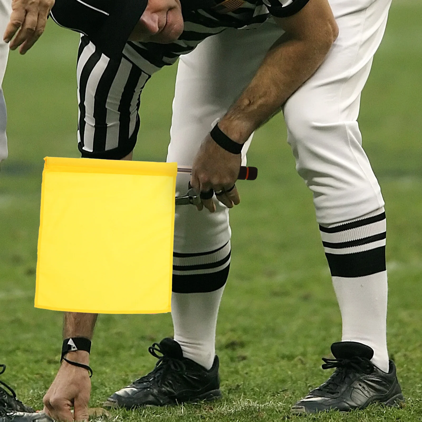 Referee Flag Traffic Flags Commander Referees Conducting Commanding Match Waving Hand