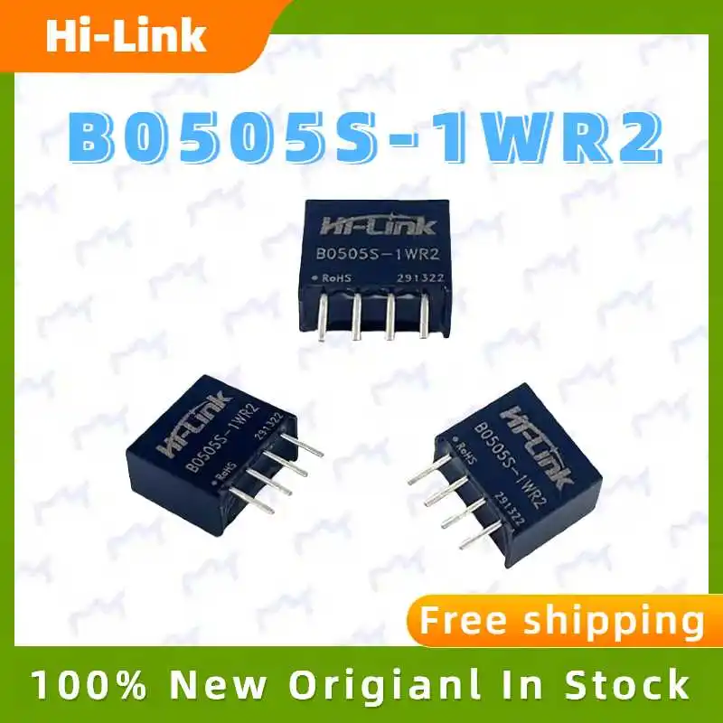 

Hi-Link B0505S-1WR2 DC DC Converter 1W 5V 0.2A Power Supply Intelligent Module Consumer Electronics