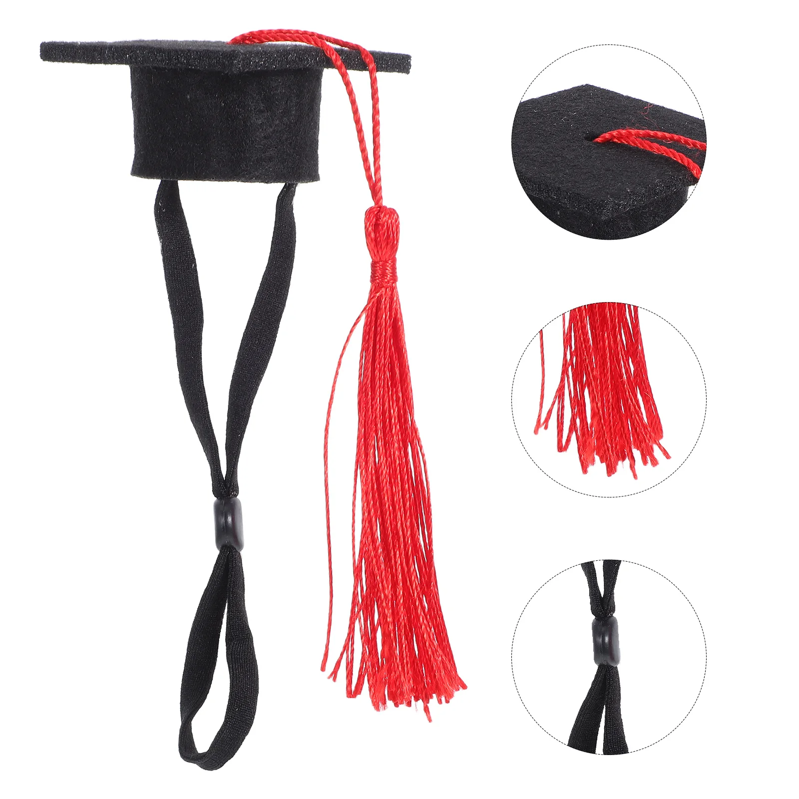

Has Grad Hat Animal Decorative Bachelor Hats Dog Graduation Cap and Gown Stuffed Cute Mini