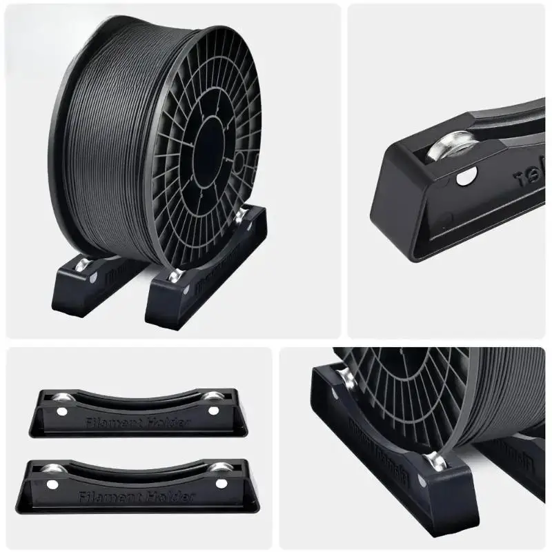 Filament Spool Holder 2Pcs Bearing Design 1KG Standard Fit 3D Printer Consumables Storage Shelf for FDM Printing Projects