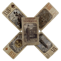 Lothrop Lenormand Cards Oracle A 38 English Divination Coloured Edition Deck Borad Games