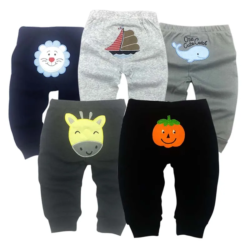 5Packs Unisex Cotton Harem Pants for Newborn Infant Spring Summer Knitted Toddler Leggings Boy Girl Baby Trousers
