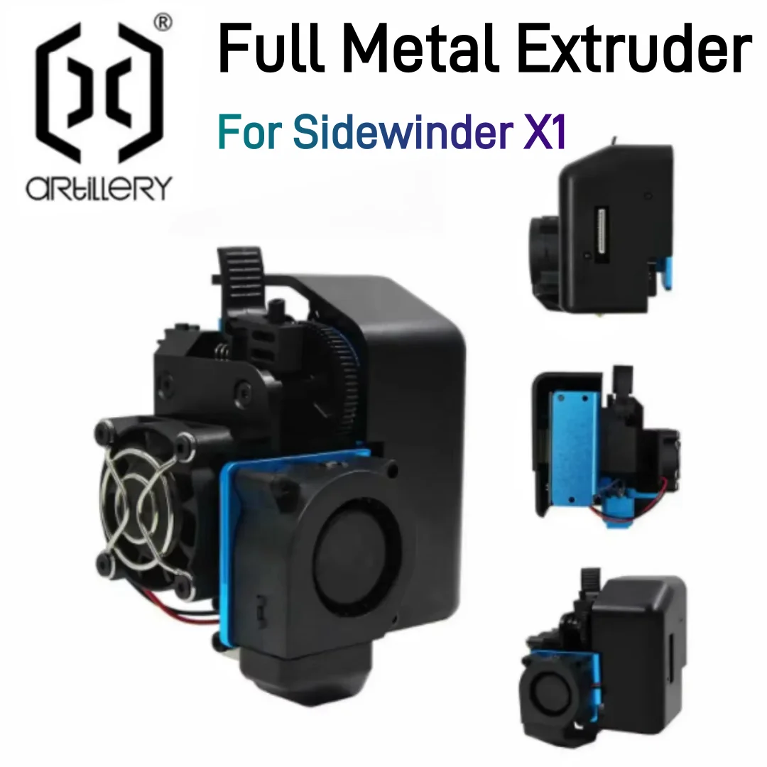 Artillery Sidewinder X1 Full Metal Extruder Kit All-in-one Single Extruder Replacement for Artillery Sidewinder X1 3D Printer