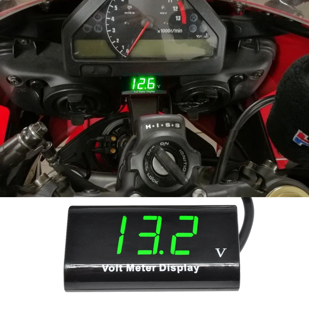 Mini 0,56 Zoll LED Digital-Voltmeter DC 8V-18V IPX6 Wasserdicht 2-Draht Spannungstester Voltmeter für Motorräder Autos Detektor – Detail 5