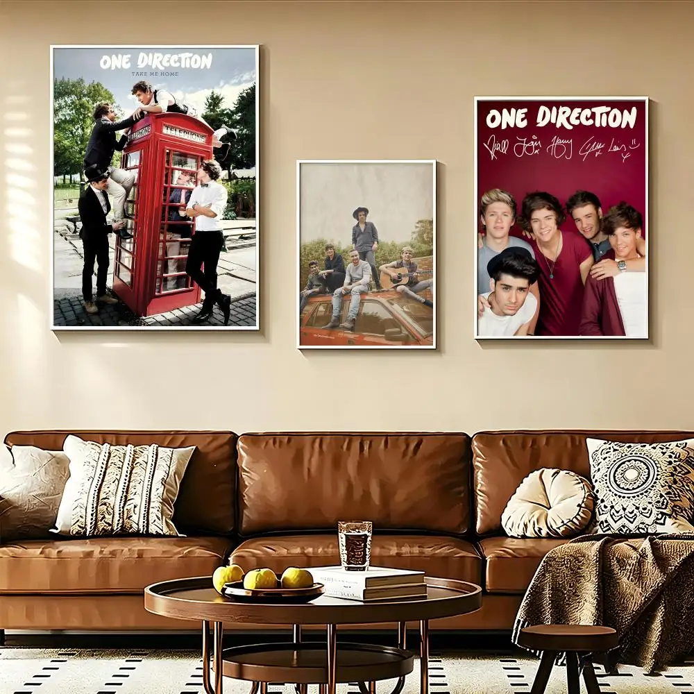 BoyGroup O-One D-Direction Poster Posters Self-adhesive Paper Print Home Living Room Bedroom Entrance Bar Cafe Art