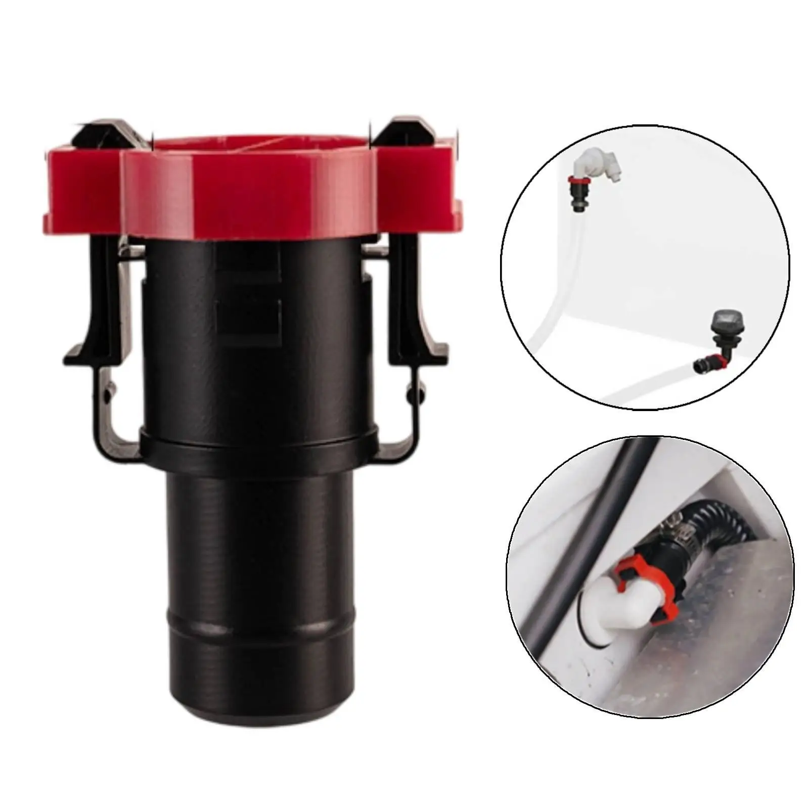 Quick Hose Couplings Adapter Rotatable Snap Fastener Connector Easy Install for Water Hose Connection