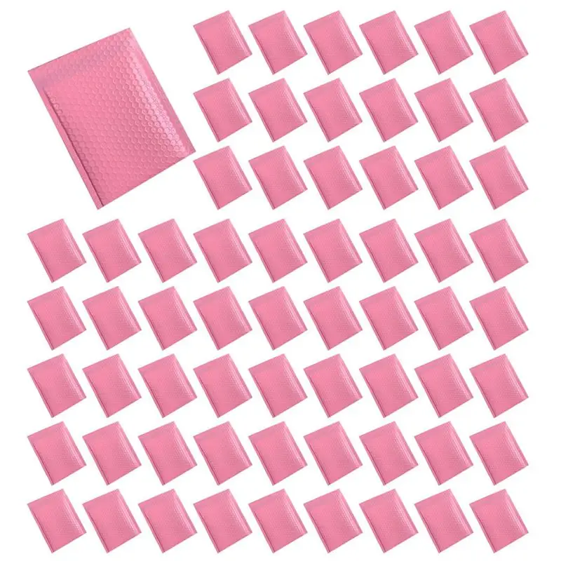 

Leading-250PCS Foam Envelope Bags Self Seal Mailers Padded Envelopes With Bubble Mailing Bag Packages Bag Pink