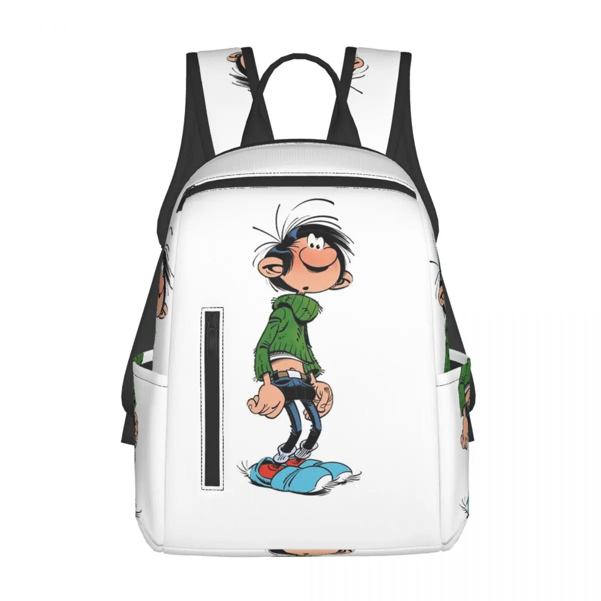 ガストン・ラガフェ-バックパック-デイパック-大容量-男の子-女の子-ブックバッグ-スクールバッグ-ショルダーバッグ-メンズ-レディース