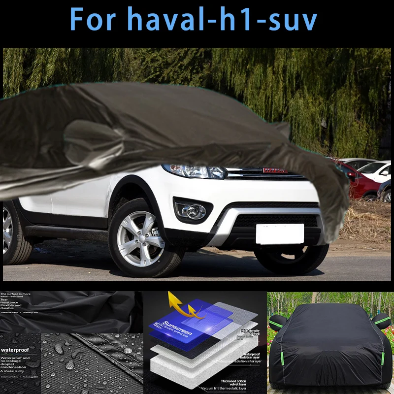 

For haval-h1-suv Outdoor Protection Full Car Covers Snow Cover Sunshade Waterproof Dustproof Exterior Car accessories