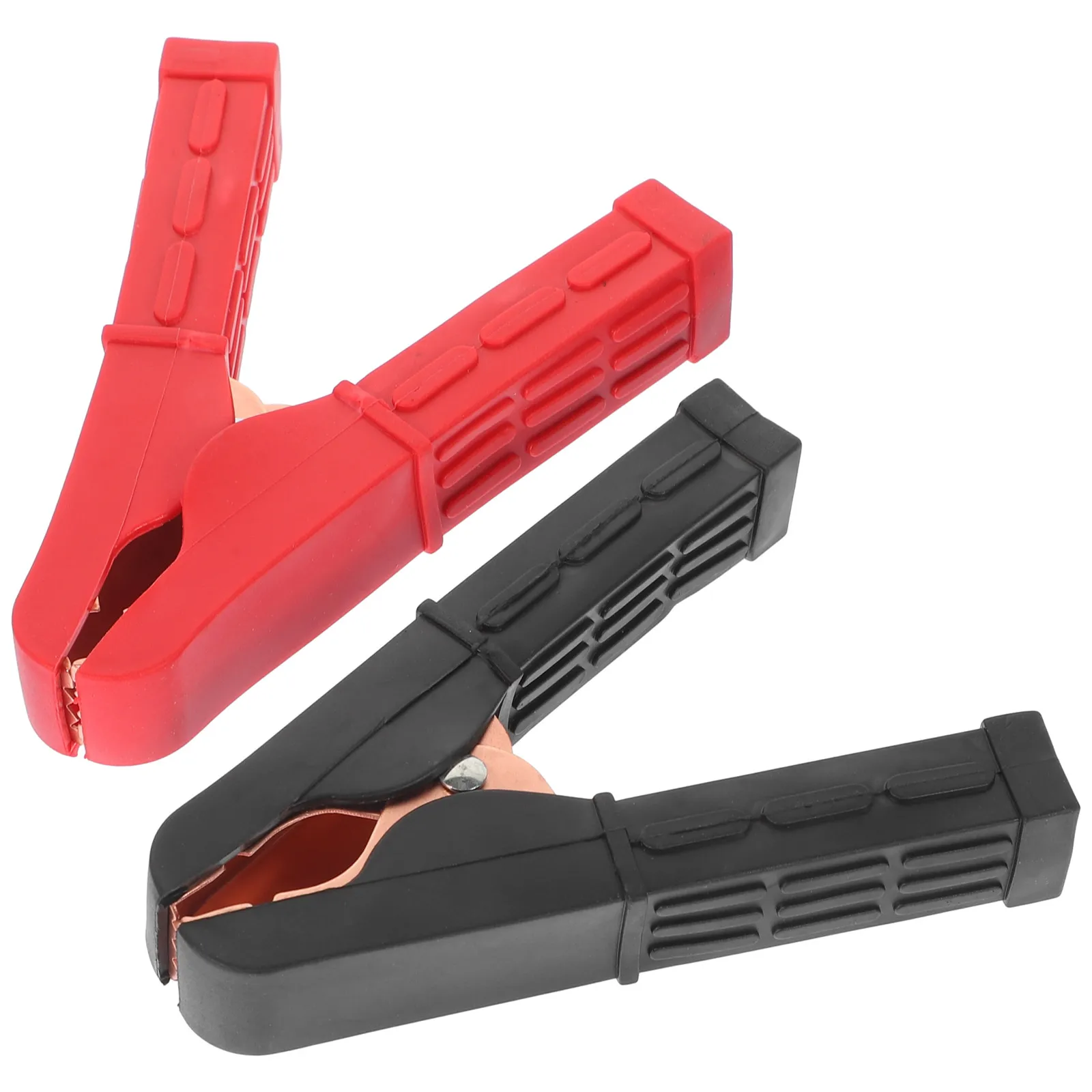 

2Pcs Universal Jumper Clamps High Conductivity Copper Plated Clips for Automotive Electrical Testing Stable Performance