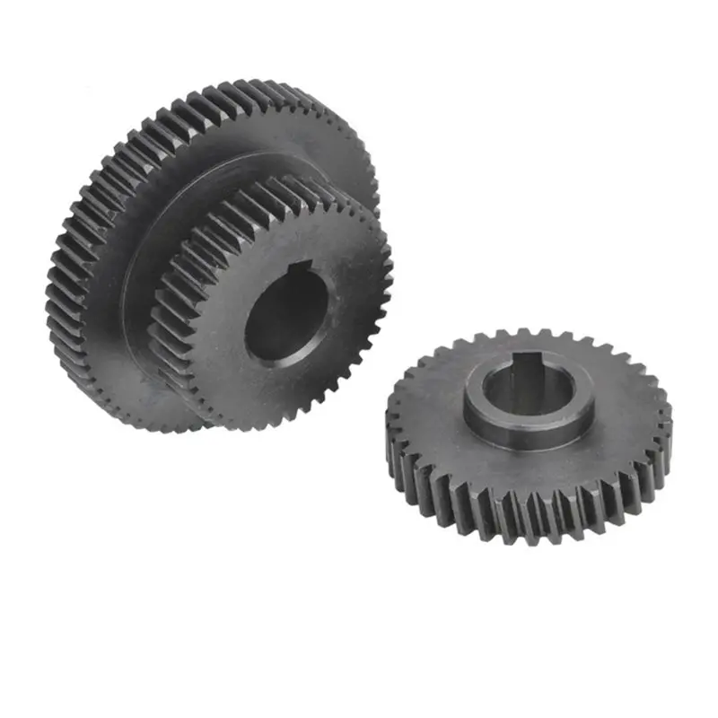 PZHI-Black Shafting Steel Gears 3PCS(212 209 230) For WMD16V WMD20V Milling Machine-Steel Pinion Gear Set