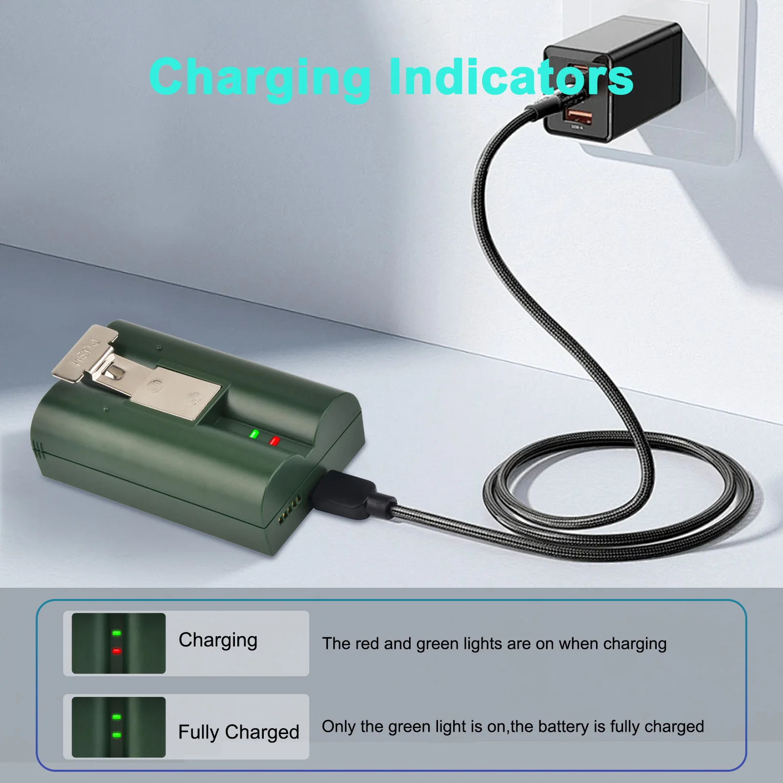 6040mAh Green RV4 Battery For Ring Video Doorbell 2/3/4,Ring Stick Up Cam Solar Replace V4,Doorbell 3 Plus,Spotlight Cam Replace