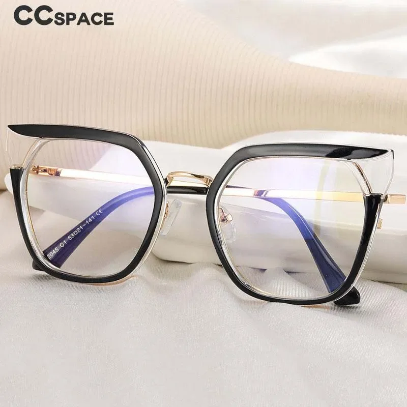 53254 Fashion Square Newstyle Anti Blue Light Optical Glasses Frames for Women Computer TR90 Prescription Eyeglasses