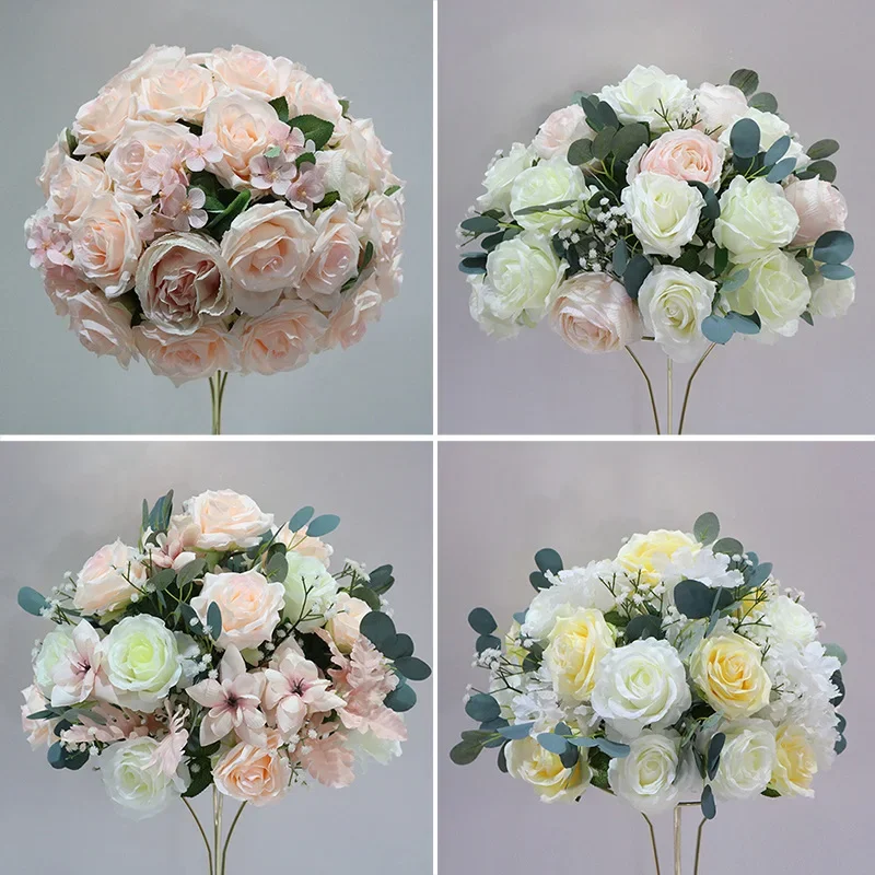 New simulated wedding flower lawn weddingflower ball stage background t platform road guide arrangement foreign trade decorativ