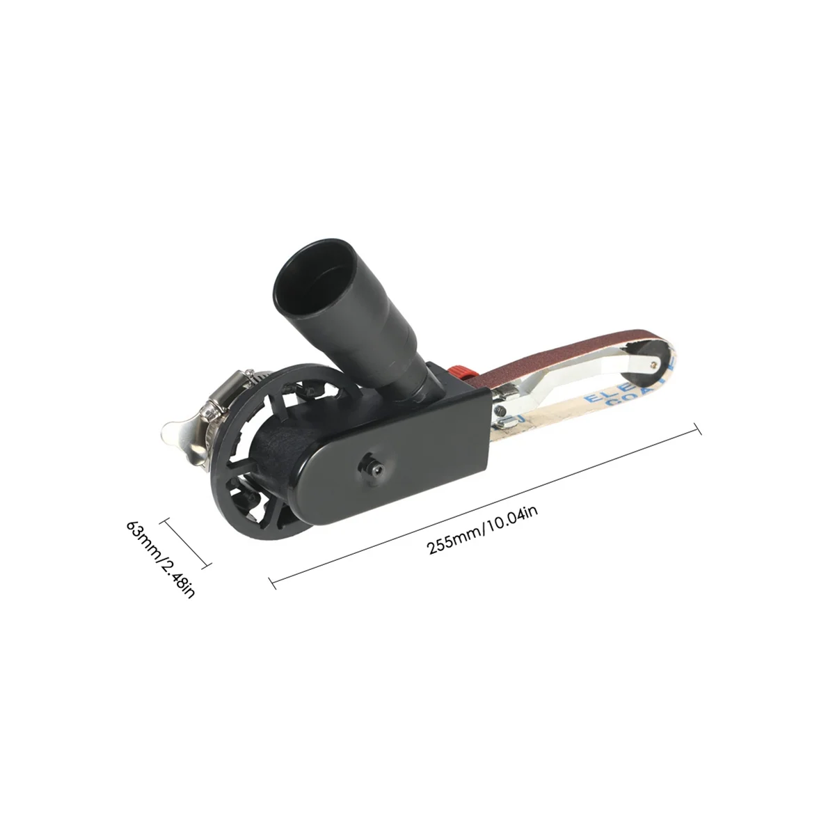 Adaptateur de meuleuse d'angle à bande, outils de lime à bande de ponçage pour affûteur de couteaux électrique de 4 pouces, 125mm, bricolage