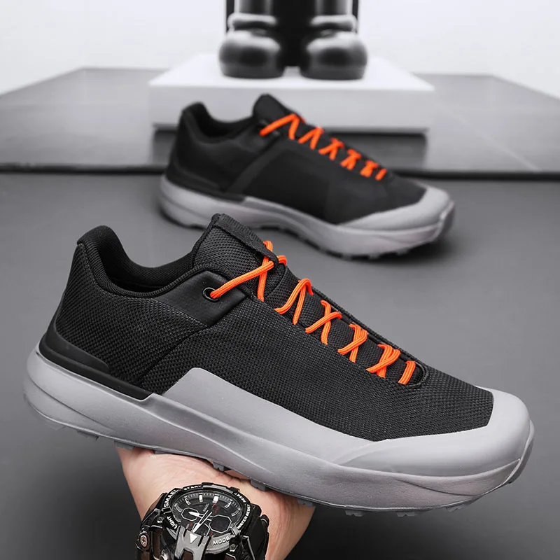 أحذية قماشية جديدة كبيرة الحجم للرجال أحذية رياضية غير رسمية للمشي لمسافات طويلة على الموضة لتسلق الجبال أحذية رياضية شبكية أحذية رجالي فاسق #4