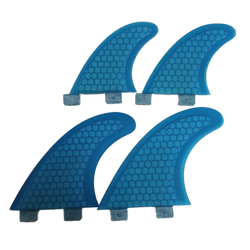 Prancha de Surf Fins Honeycomb, Double Tabs, M + GL, 4 Fins, UPSURF, FCS Fins, 1 Surf Fins, Quilhas