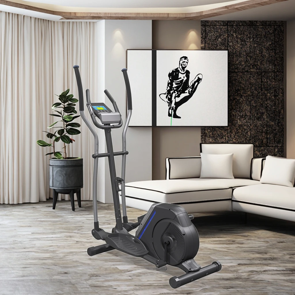 

Оборудование для домашнего спортзала и фитнеса, простой в установке электрический эллиптический велосипедный тренажер для похудения