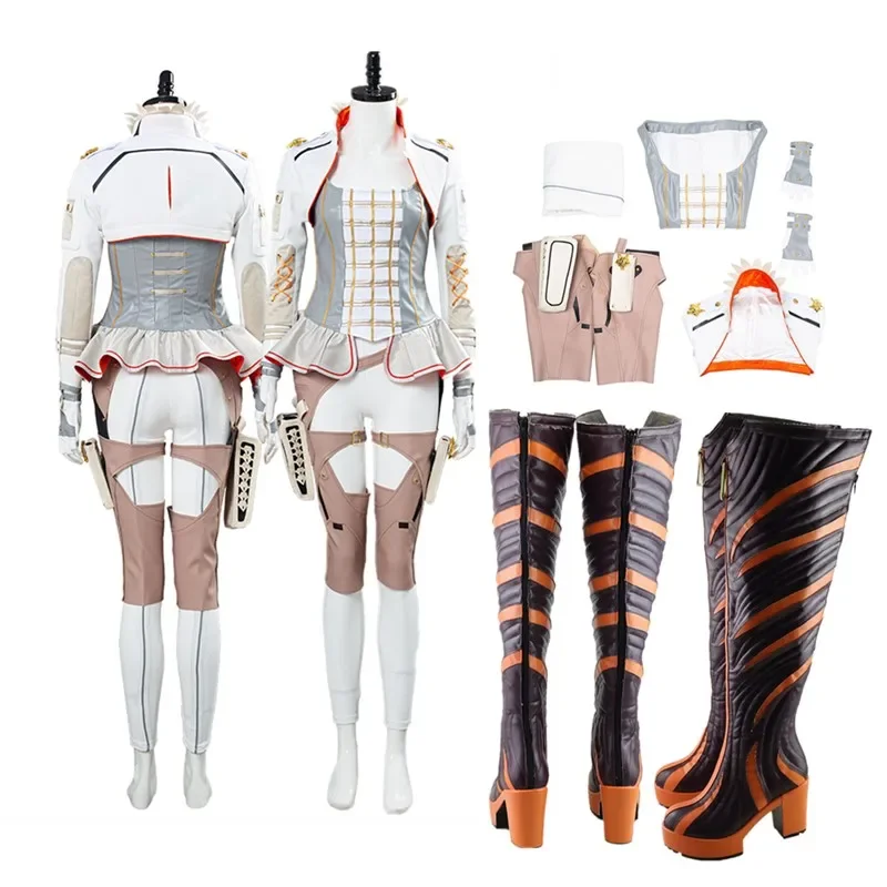 

Fc6loba cosplay costume adult women top pants gloves game fantasy shoes boots outfits Halloween Carnival party suit @ fc8!