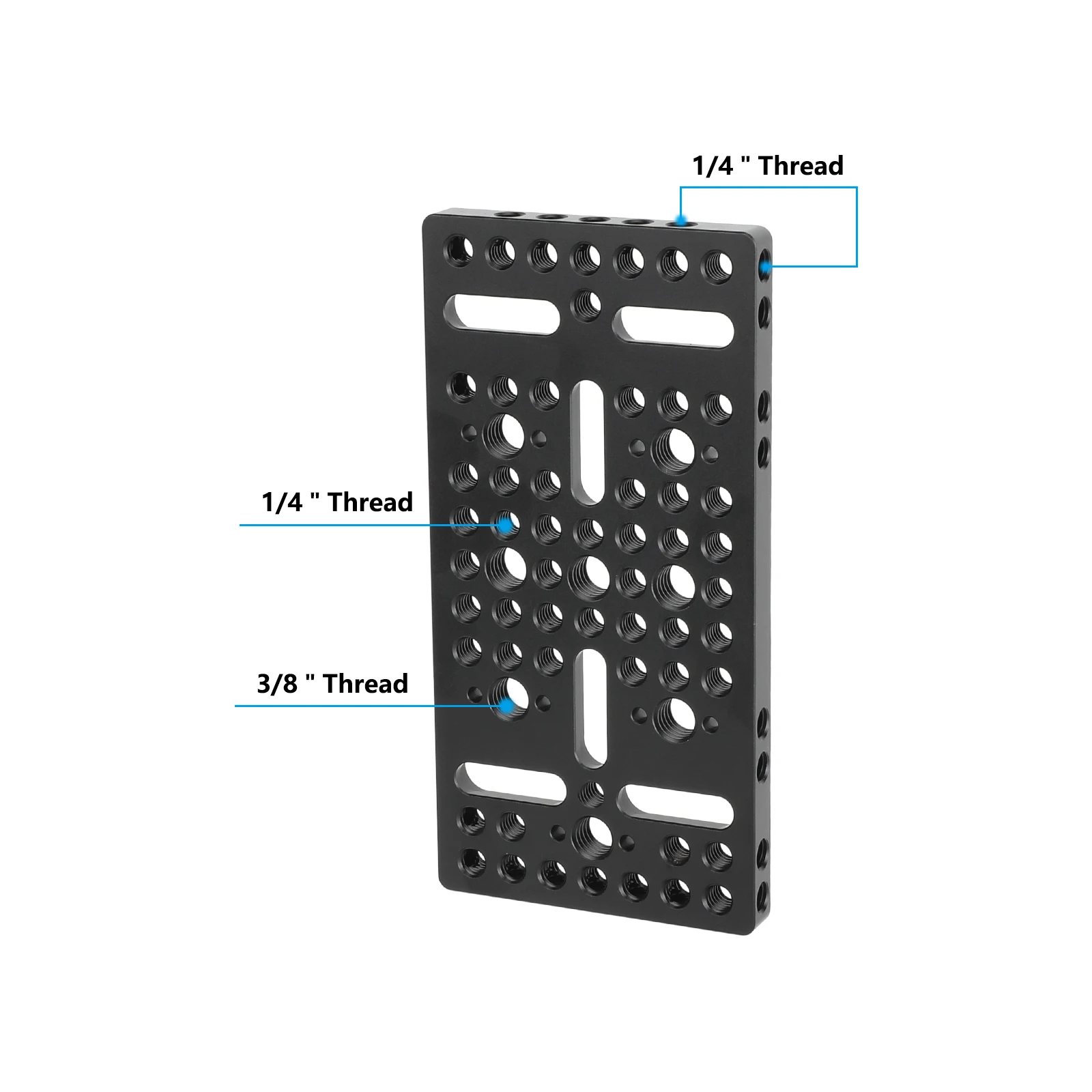 CAMVATE Multi-Purpose Mounting Cheese Plate with ARRI Accessory Mounts Quick Release Baseplate For Sony Canon Camera Plate