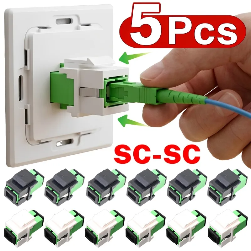 5/1PCS Fiber Optic Connector Adapter SC/UPC SM Flange Singlemode Simplex SC-SC APC FC UPC Coupler Special Wholesale Network Plug