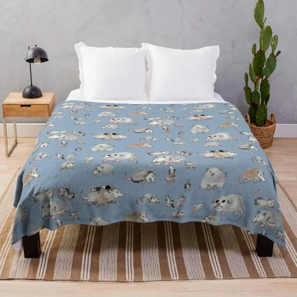 

Perturbed Possums Throw Blanket Vintage christmas decoration Bed covers Blankets Sofas Of Decoration Blankets