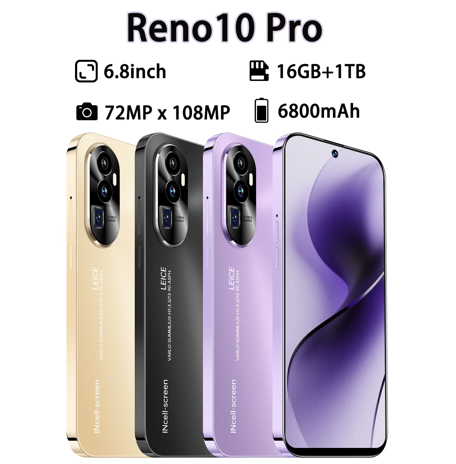 

HOT 2025 Original Tablet Reno10 Pro Global Edition 7.3inch HD 4K Android 16GB+1TB 7800mAh Battery 5G Dual Sim Card WiFi GPS