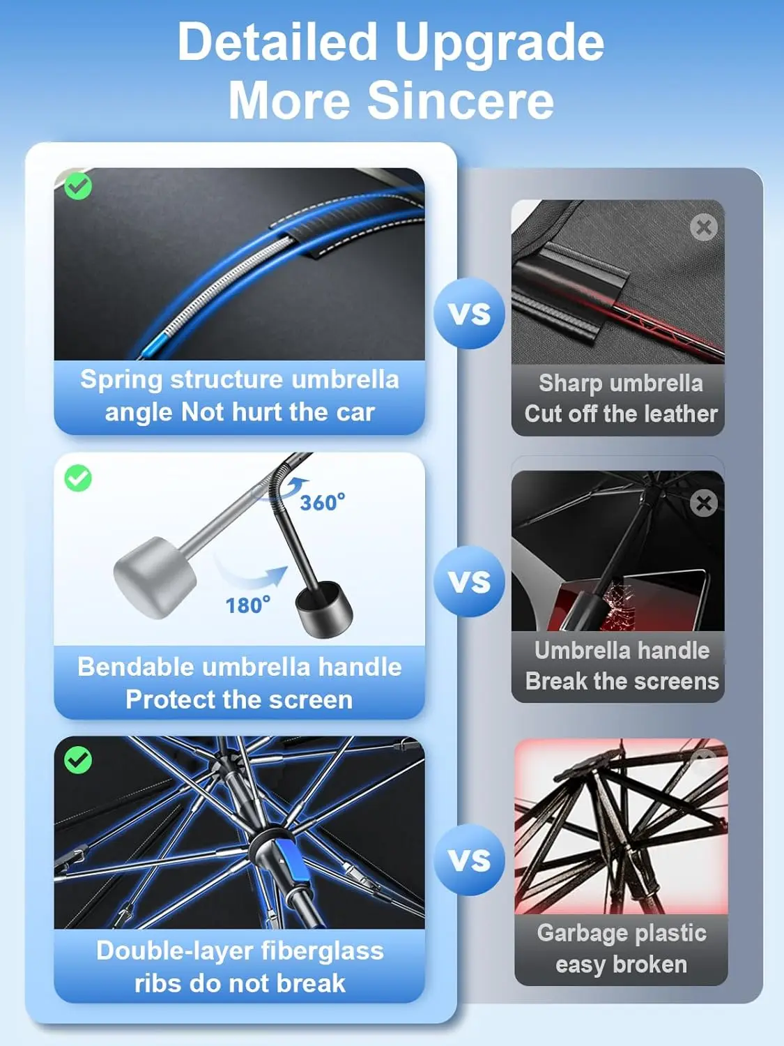 Large Windshield Sun Shade for RAM Trucks 1500/2500/3500, 61x35 Inch, UV Blocking Heat Protection