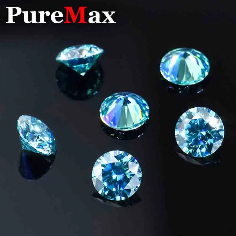 [ Factory wholesale ] 5-11mm Rare Purple Red Moissanite with GRA Pink / Yellow / Green VVS1 Moissanite Loose Stones Diamonds