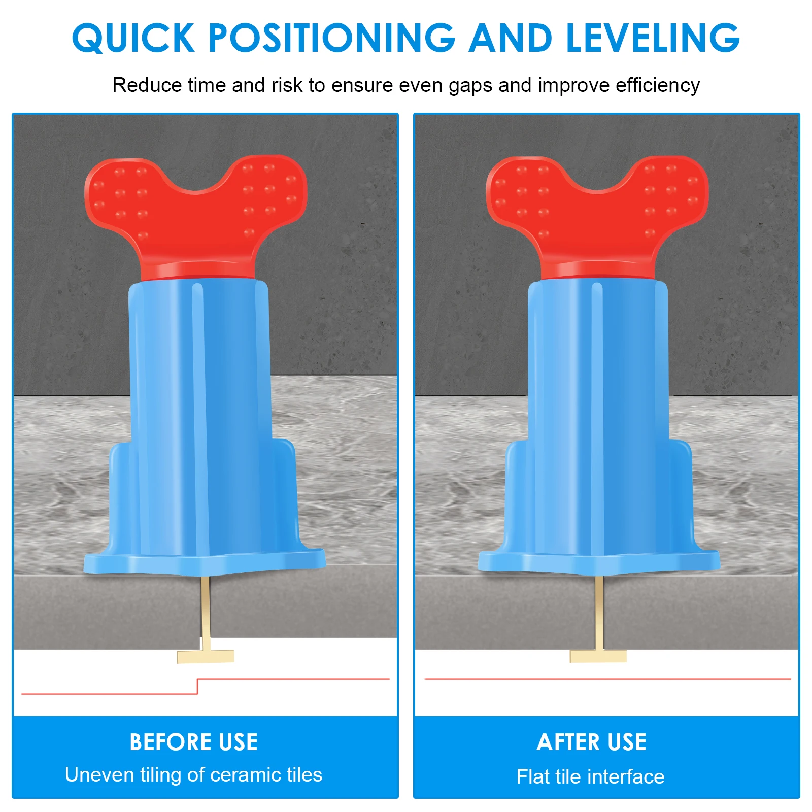40/20PCS ระบบปรับระดับกระเบื้องสําหรับวางกระเบื้อง Wall Leveler Wedges Alignment Spacers Fast ตําแหน่งกระเบื้อง Locator