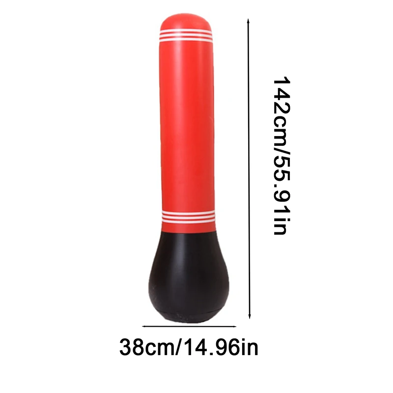 140cm Fitness Inflatable Punching Bag Tumbler Punch Tower Fight Exercise Speed Stand Power Boxing Bag For Men Women