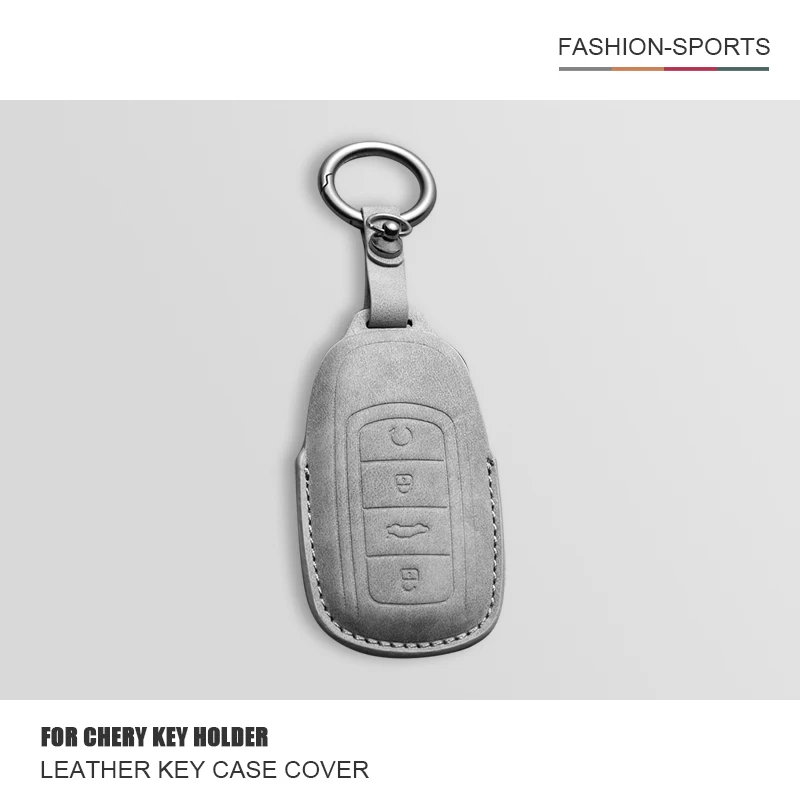 

For Chery Tigo 7 8 Pro Max Omoda C5 Tigo 7 8 Plus Arrizo 5 Plus Leather Car Remote Key Case Cover Shell Fob Interior Accessories