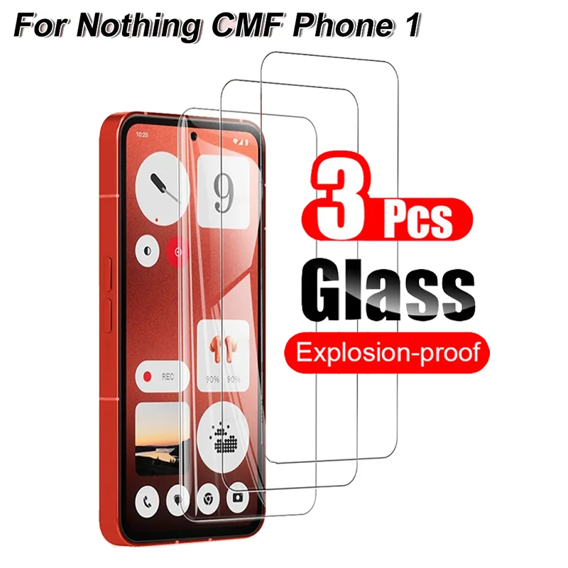 3 pezzi di vetro temperato per niente CMF Phone 1 5G Screen Protector Pro + scudo in vetro temperato 2.5D Discplay Film 10H Full Clear