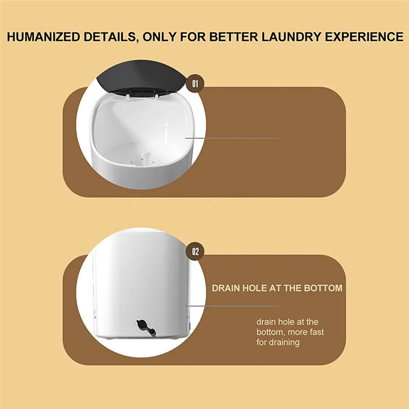 غسالة صغيرة محمولة جيدة غسالة الضوء الأزرق بالموجات فوق الصوتية توربو حوض غسيل الطرد المركزي تدفق المياه الجفاف
