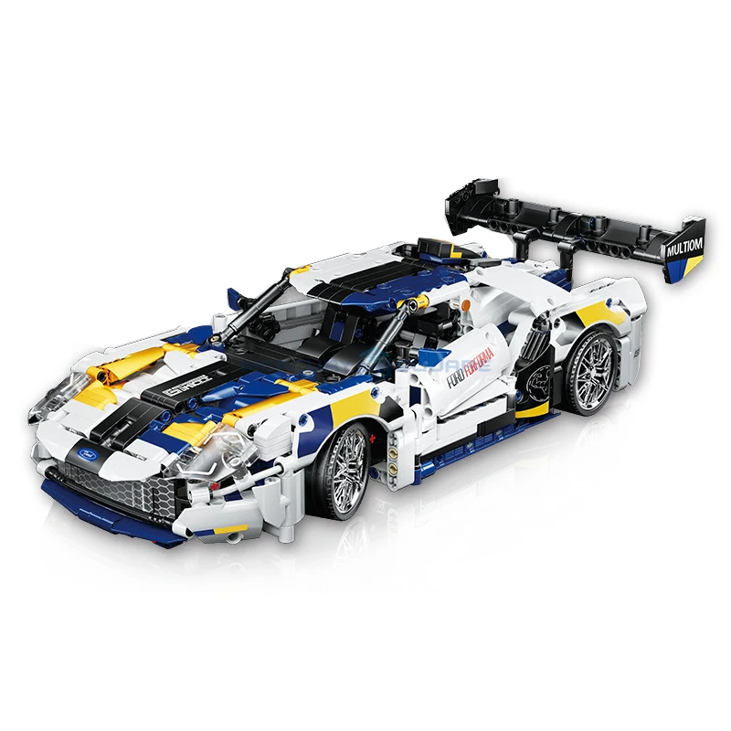 GT Racing Car Model Building Blocks MOC KY1104 Sports Car High Tech Speed Series Vehicle Bricks Collection Toy Gift Kids Boys