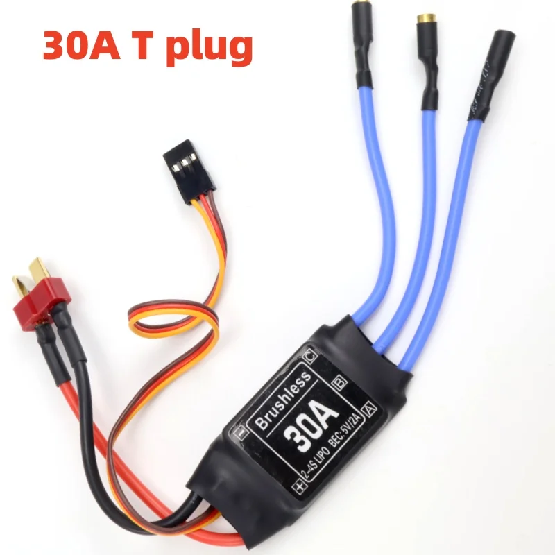 Bürstenloser 30A ESC T-Stecker Geschwindigkeitsregler mit 5V 3A UBEC für RC FPV Quadcopter Flugzeuge Hubschrauber