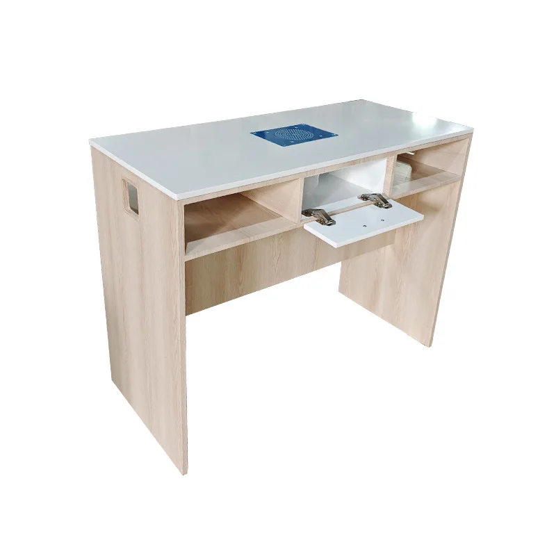 

Modern simple white sticker manicure table can store single and double manicure table