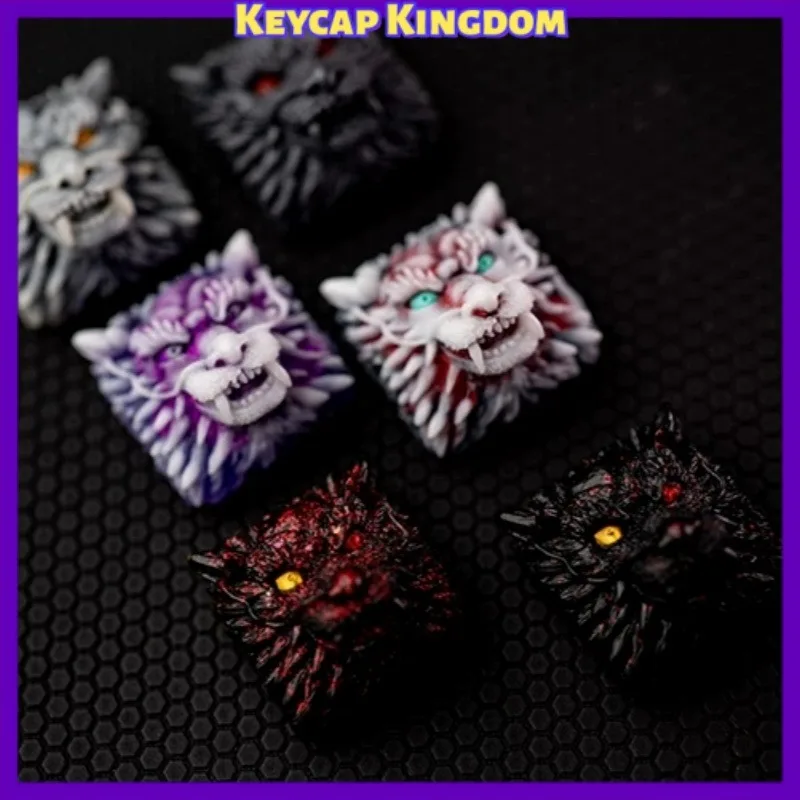 Dragon Head Theme Mechanical Keyboard 3D Handmade Resin Custom Artisan Keycap PC Gaming Keyboard Point Keycap DIY Collect Gift