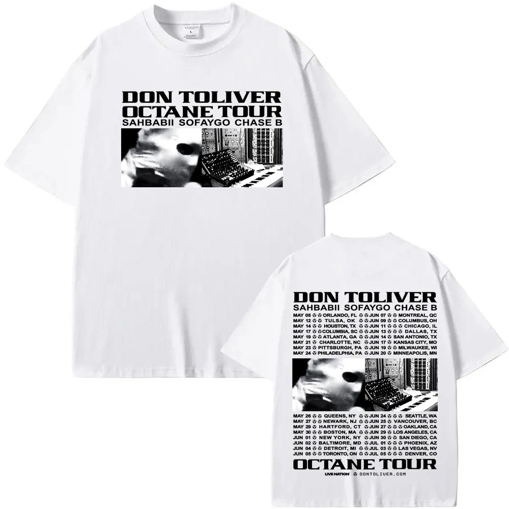 DON TOLIVER-OCTANE TOUR2026 Tee American rapper Summer Hip Hop High Quality Soft TEE 100%cotton Casual Grunge Round Neck Tees