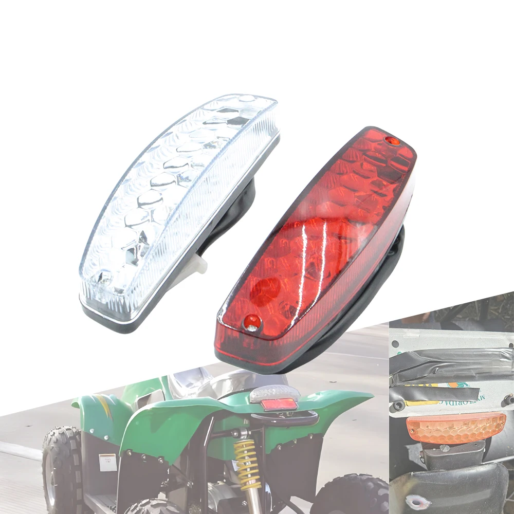 

12V Rear Tail Brake Light LED Rear Lights Cafe Racer Indicator Lamp Motorcycle Taillights For Chinese Quad ATV Kart 4-Wheeler