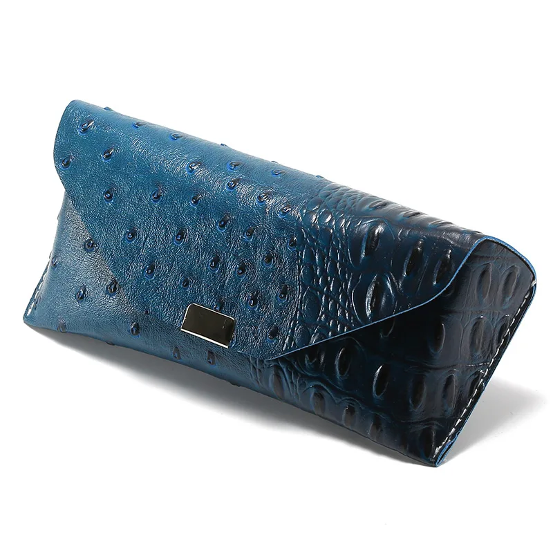 Soft PU Glasses Case Women Leather Glasses Fashion Sunglasses Box Bag Accessory Eyeglasses Case Crocodile Pattern Sunglasses Box