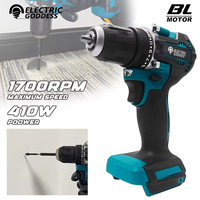 Electric Goddess DDF487 Cordless Driver Drill Brushless Electric Impact Screwdriver Rechargeable Power Tool For Makita18V Pin
