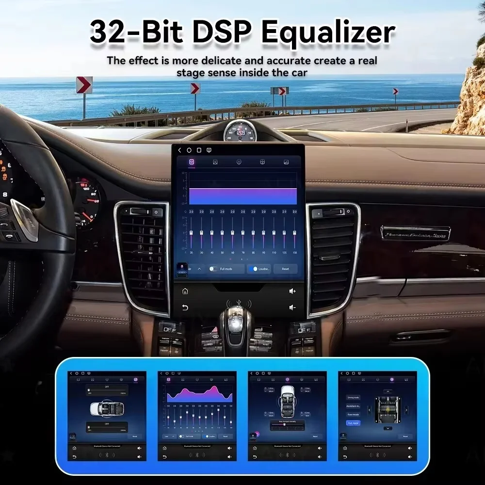 Carplay Android 14 For Porsche Panamera 2010 2011 -2016 Car GPS Navigation Multimedia Player Car Radio Media Satnav Head Unit