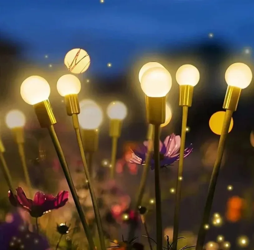 2025 Outdoor Solar Firefly Lights Waterproof Upgraded Garden Decoration for Christmas Wedding Pathway