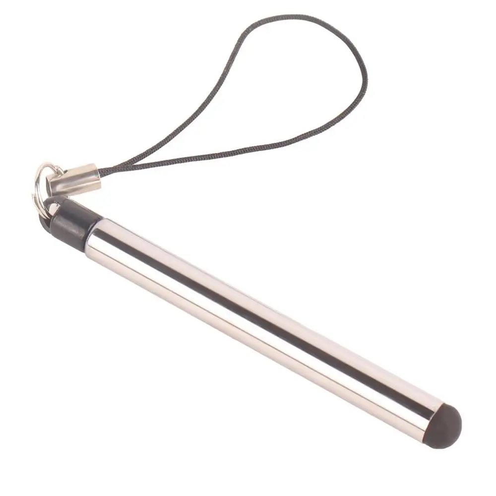 ปากกาสไตลัสแบบคาปาซิทีฟปากกาหน้าจอสัมผัสอเนกประสงค์พับเก็บได้สำหรับสมาร์ทโฟนแท็บเล็ตสำหรับ iPad ปลายกลมบาง