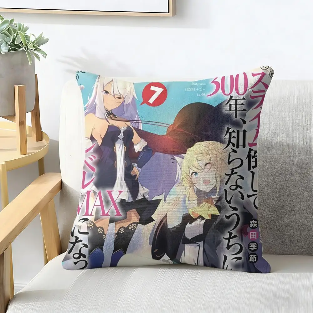 Ive Been Slimes For 300 Years Cushion Cover Natural Linen Organic Fabric Double-Sided Printing Breathable For Decor